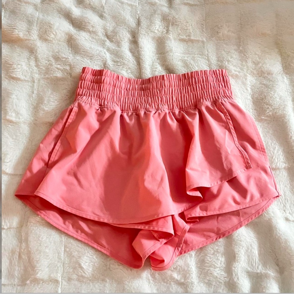 Aerie Coral Wrap-front Skort